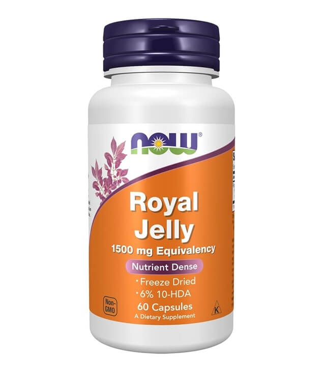 NOW FOODS | ROYAL JELLY 1500 MG EQUIVALENCY NUTRIENT DENSE CAPSULES 